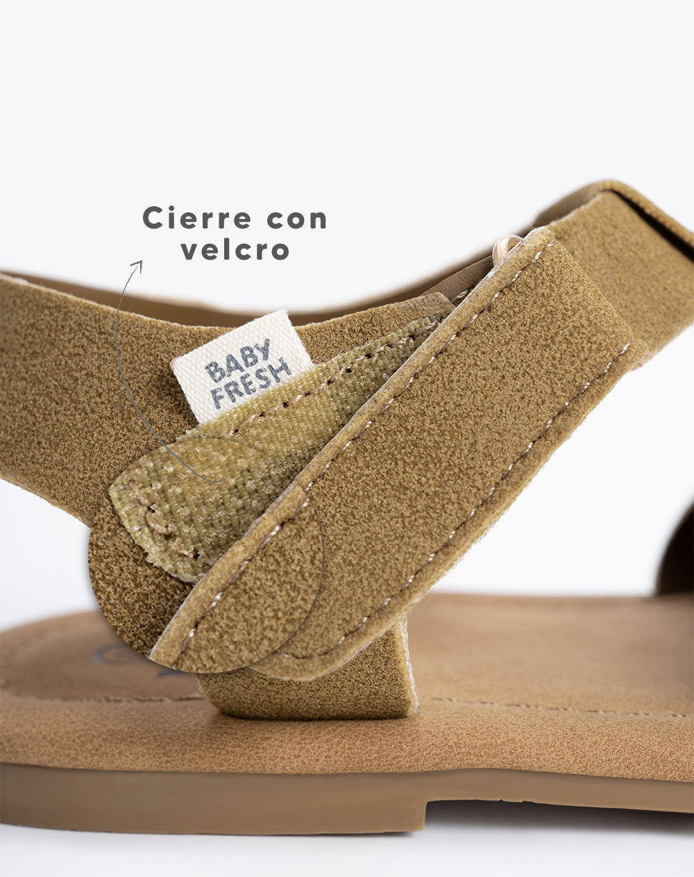 Sandalias Babyfresh Tipo Pescador Café para Niña