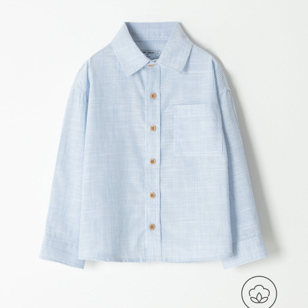 Camisa Babyfresh Manga Larga Regular Rayas para Niño