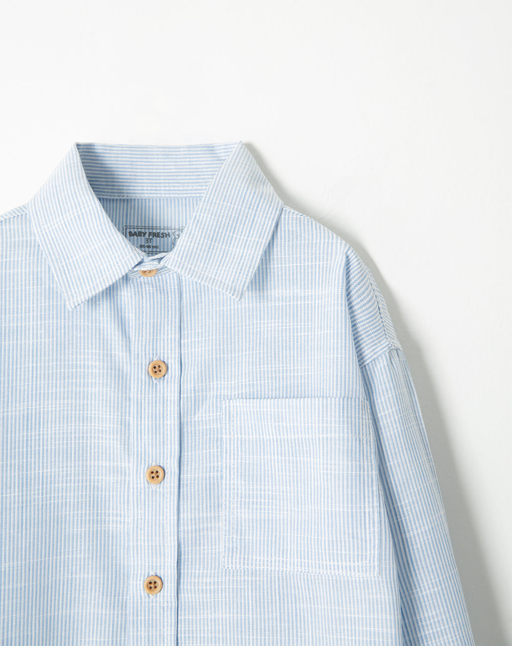Camisa Babyfresh Manga Larga Regular Rayas para Niño