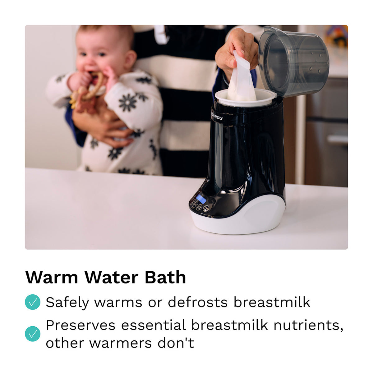 Calentador de biberones Baby Brezza Bottle & Breastmilk Warmer negro