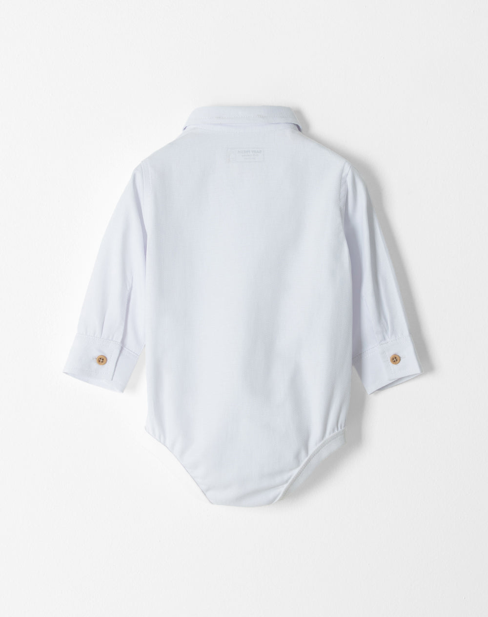 Body Babyfresh Manga Larga Algodón Blanco para Bebé Niño