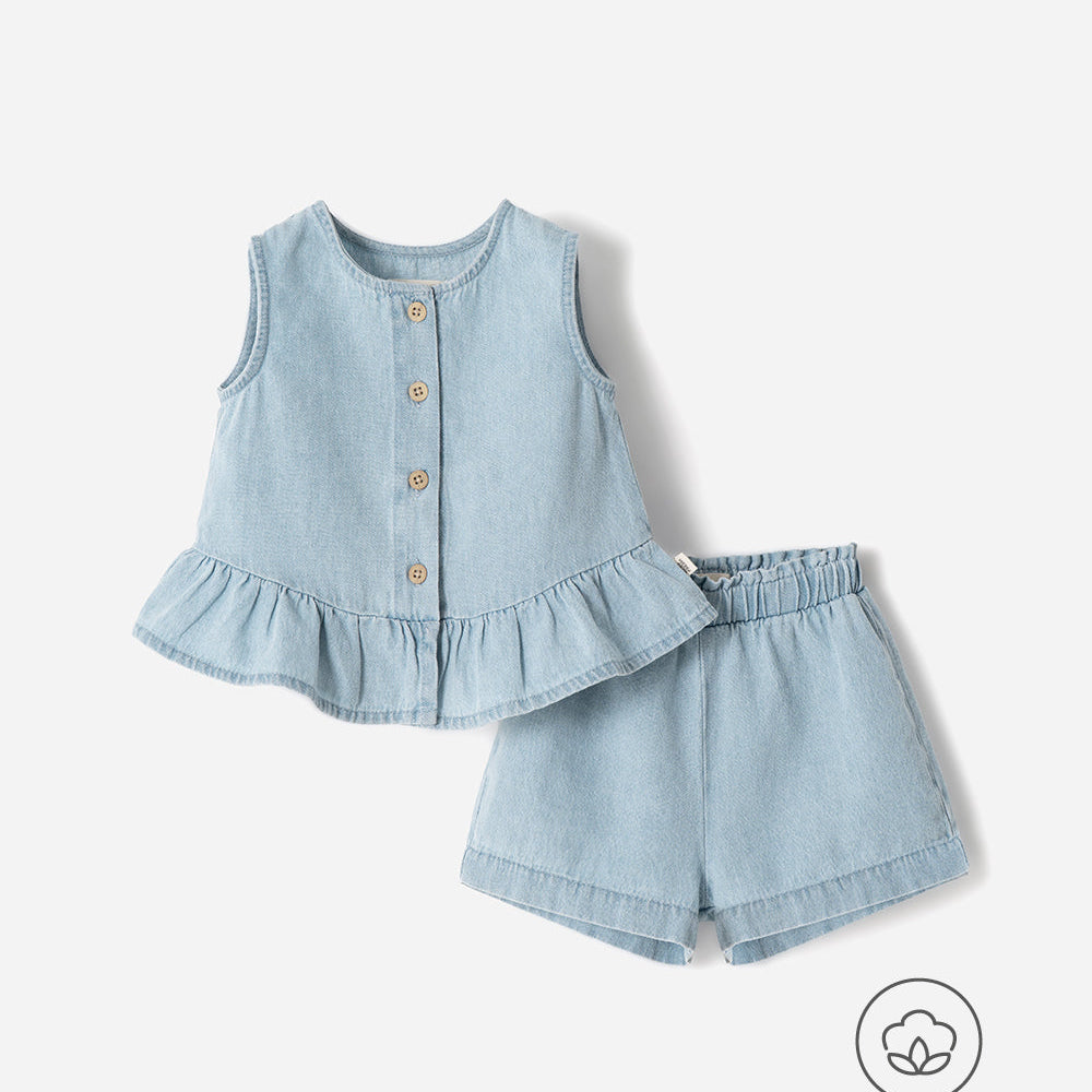 Conjunto Babyfresh Blusa + Short Bebé Niña