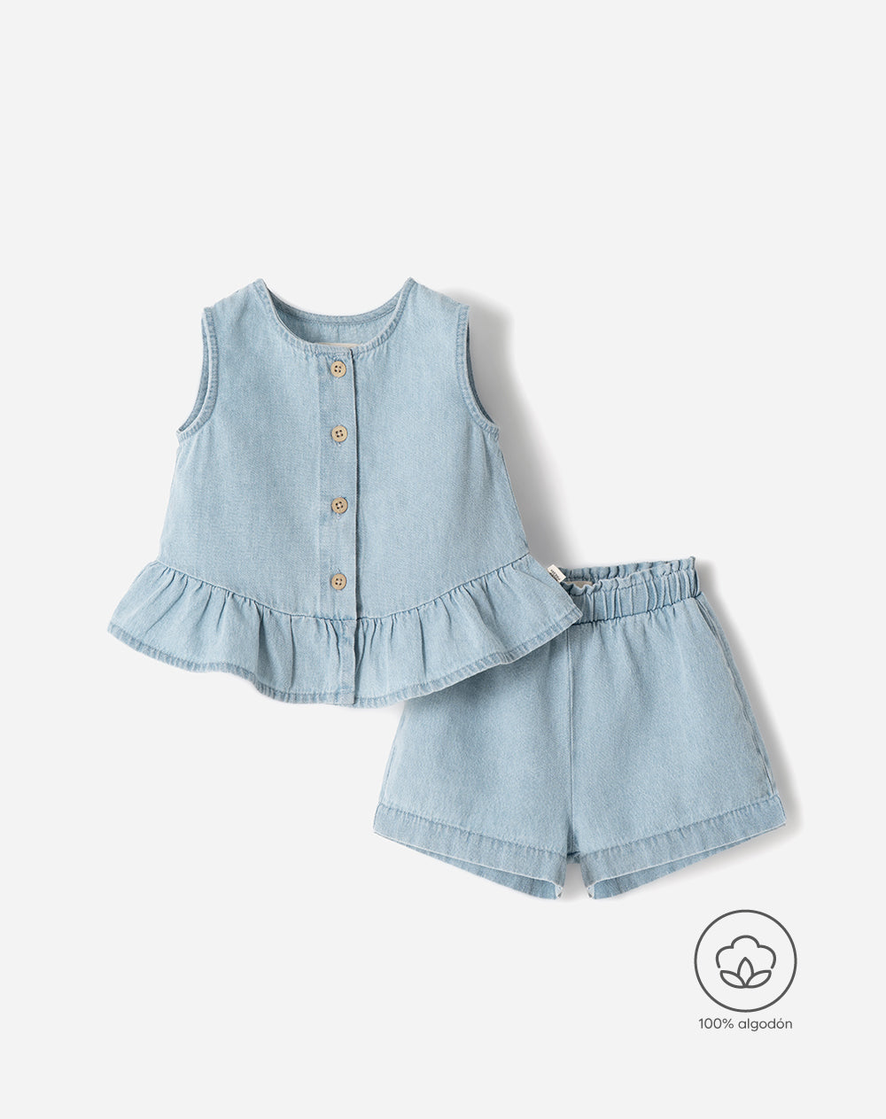 Conjunto Babyfresh Blusa + Short Bebé Niña