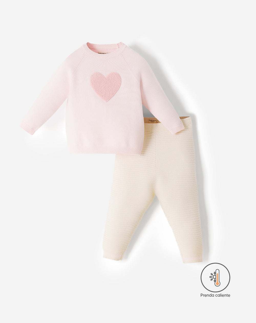 Conjunto Babyfresh Suéter + Pantalón Tejido Bebé Niña