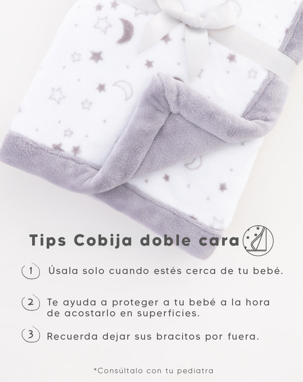 Cobija Babyfresh Acolchada Doble Faz para Bebé