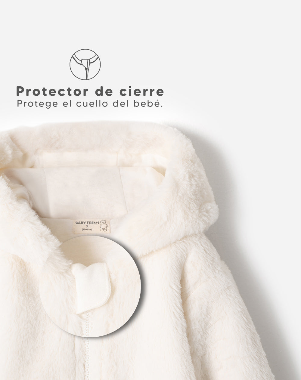 Chaqueta Babyfresh Textura Peluche para Bebé Unisex