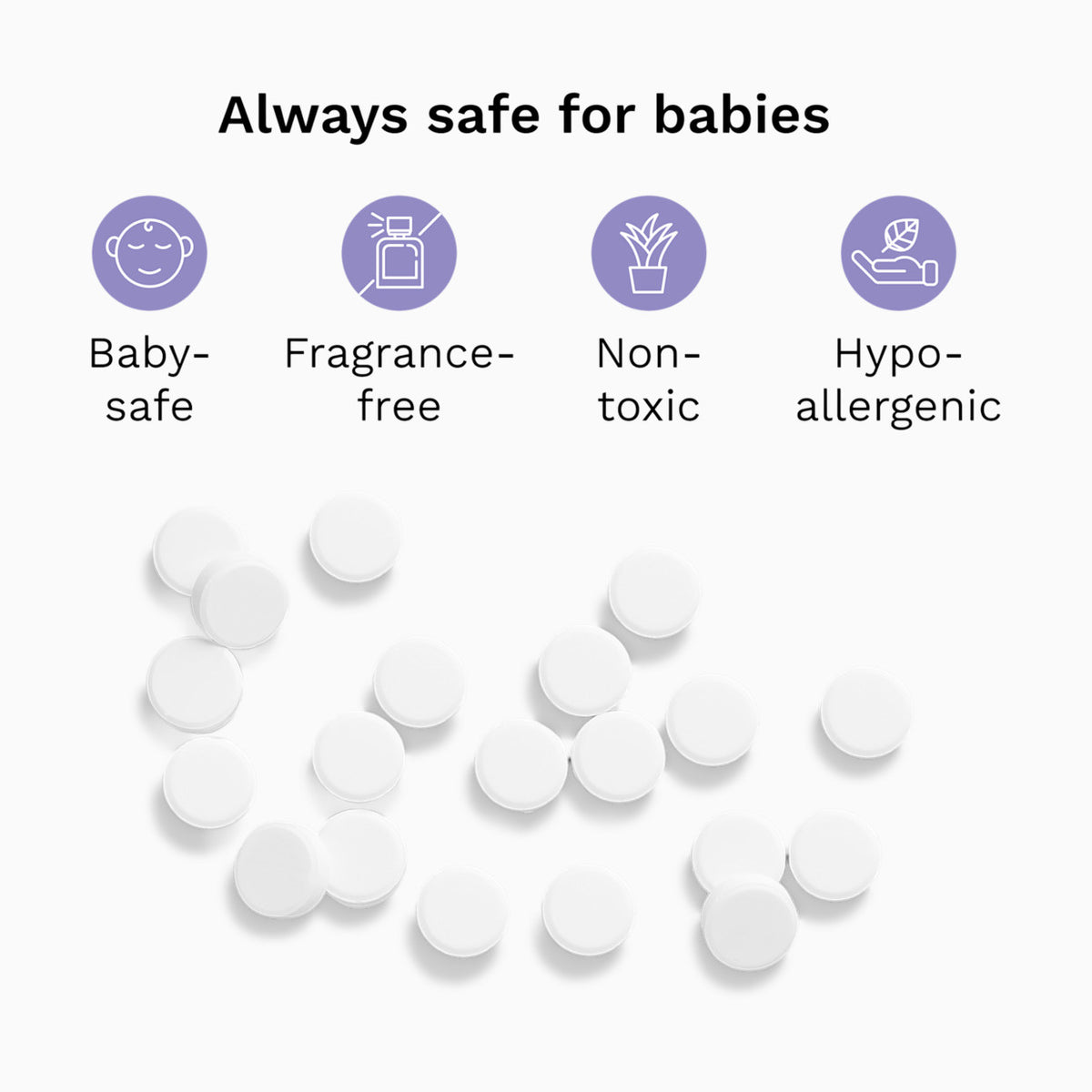 Tabletas descalcificadoras Baby Brezza, paquete de 20