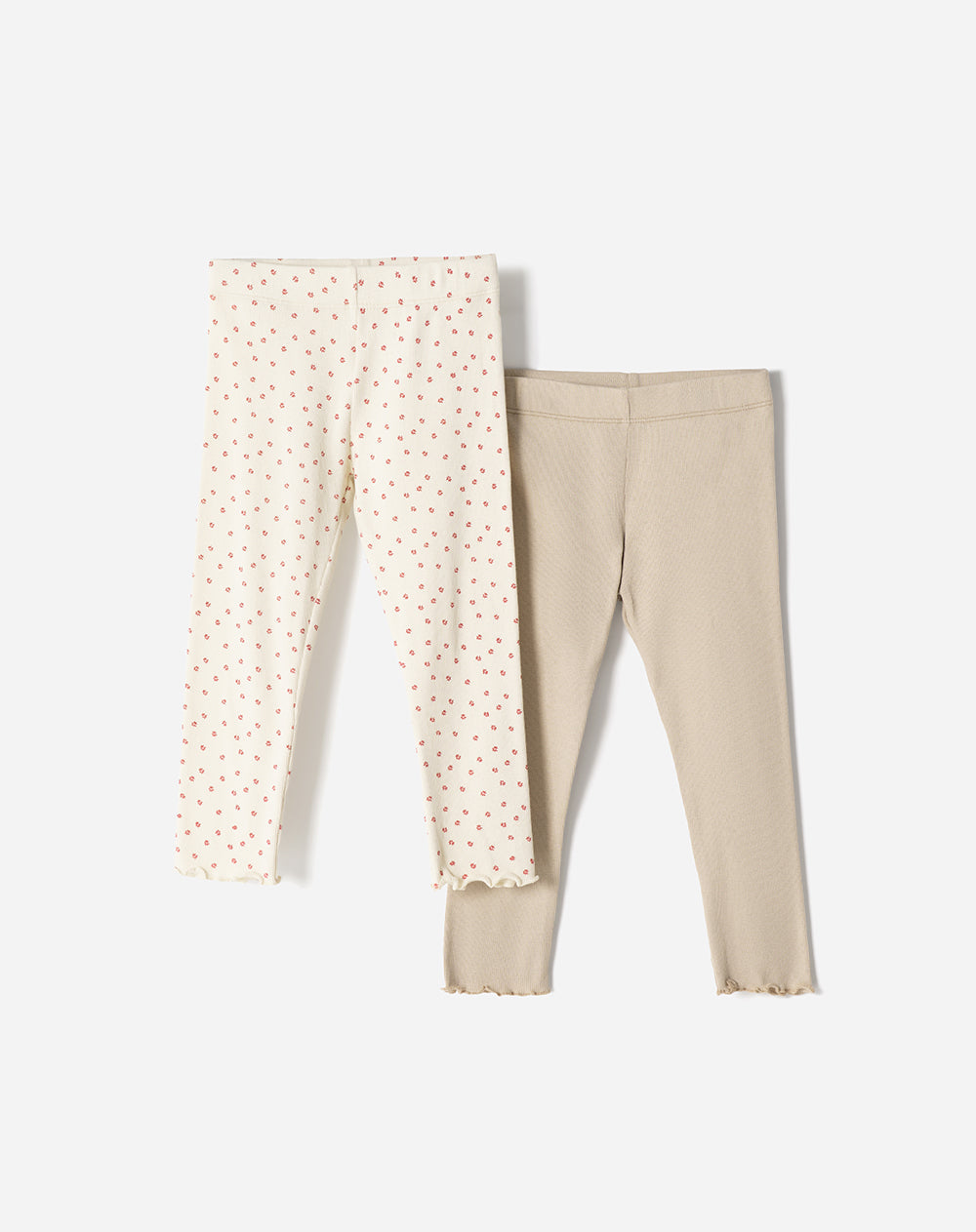 Leggings Babyfresh Tiro Medio Rib x2 Unidades para Niña