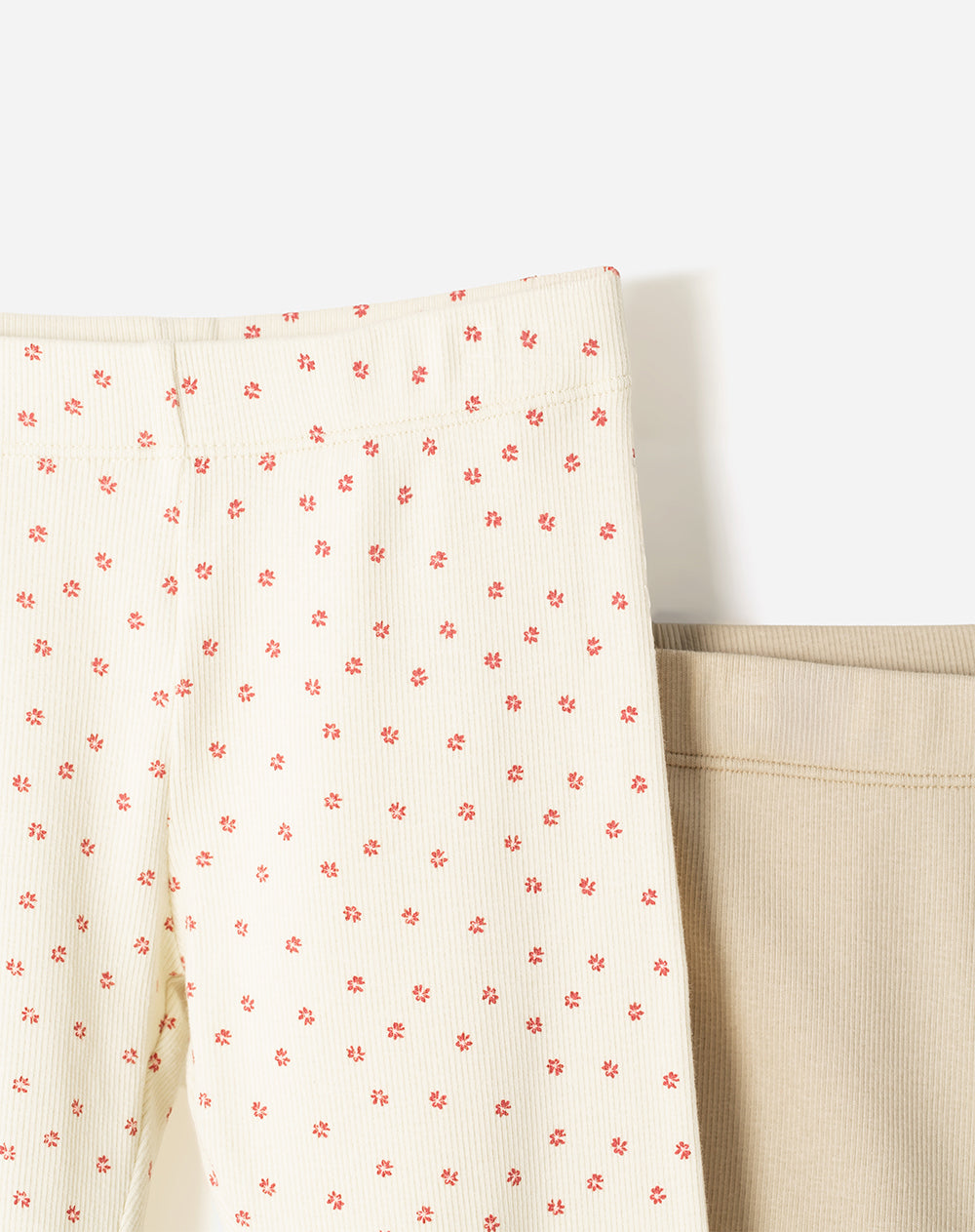 Leggings Babyfresh Tiro Medio Rib x2 Unidades para Niña
