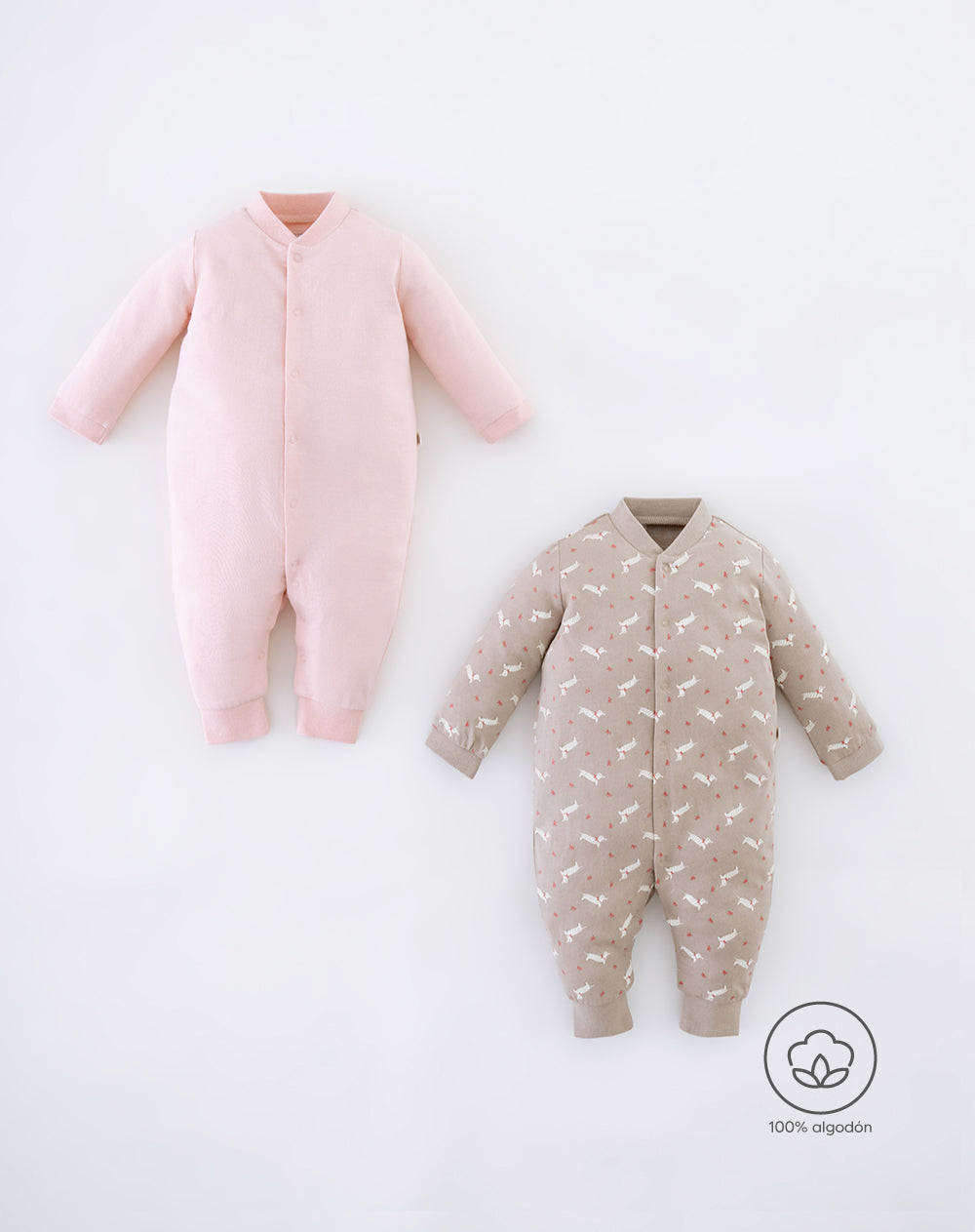 Pijama Babyfresh Algodón Botones a Presión x2 Unds Surtido Bebé Niña