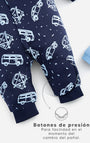 Babyfresh Pijama Algodón Botones a Presión Bebé Niño x2