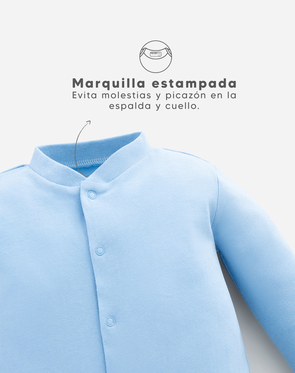 Babyfresh Pijama Algodón Botones a Presión Bebé Niño x2