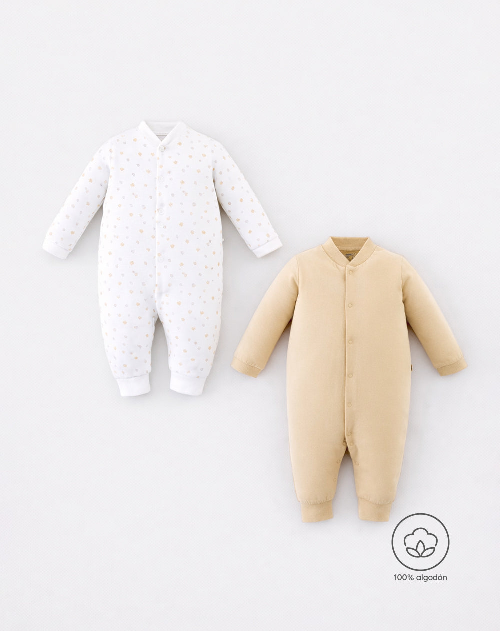 Pijama Babyfresh Algodón Botones a Presión x2 Unds para Bebés