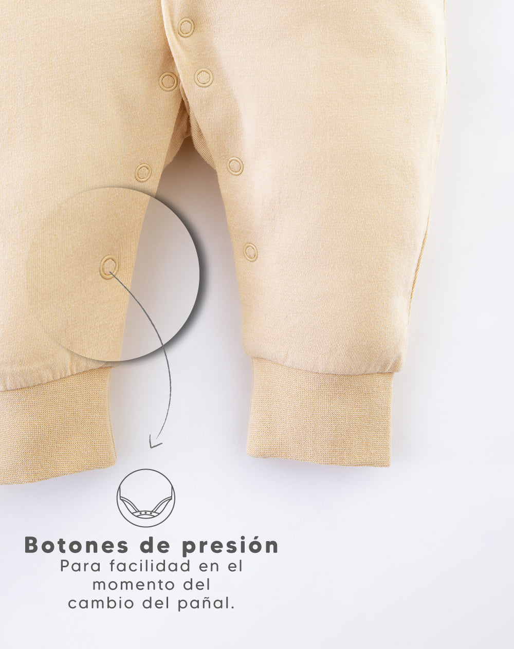 Pijama Babyfresh Algodón Botones a Presión x2 Unds para Bebés