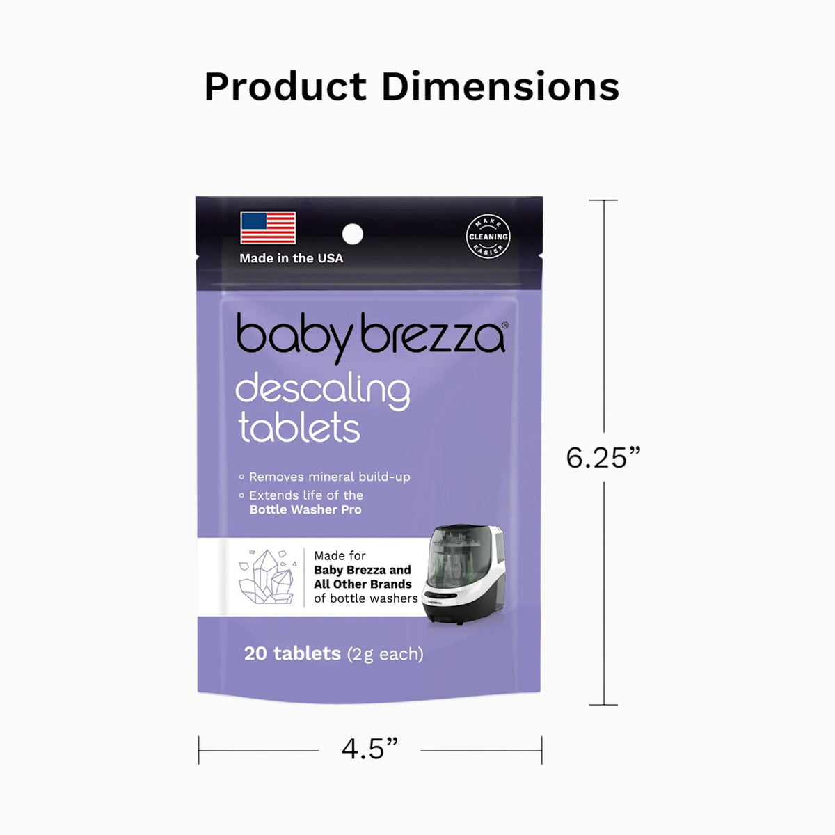 Pastillas Descalcificadoras para Bottle Washer Pro Baby Brezza