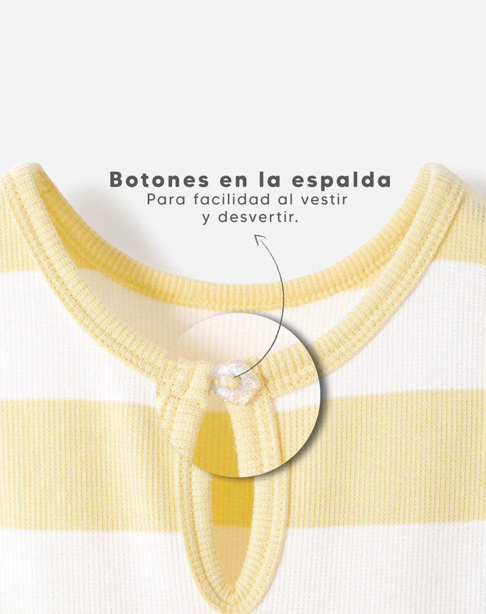 Enterizo Babyfresh Corto a Rayas para Niña