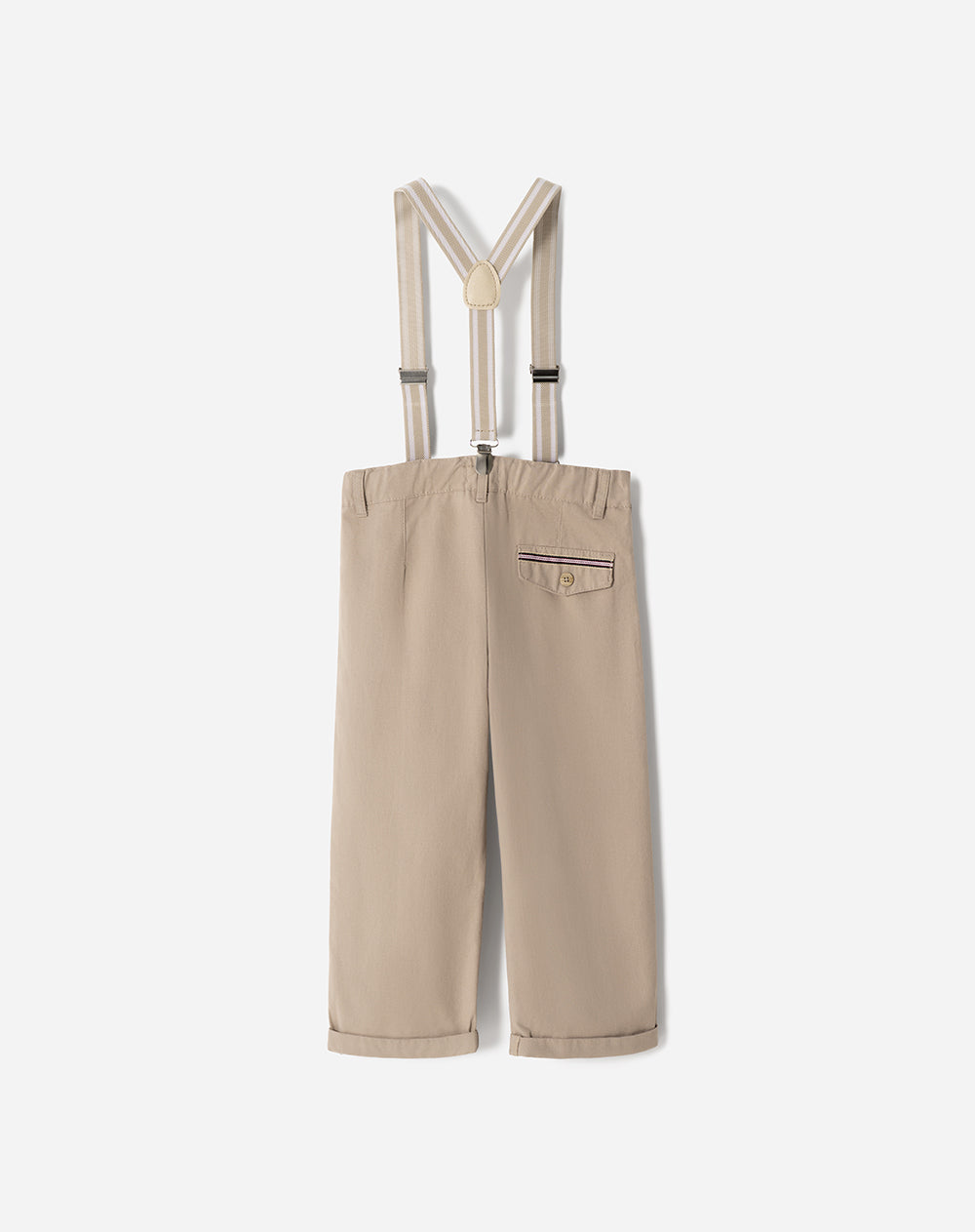 Pantalón Babyfresh Recto Drill Algodón con Cargaderas para Niño