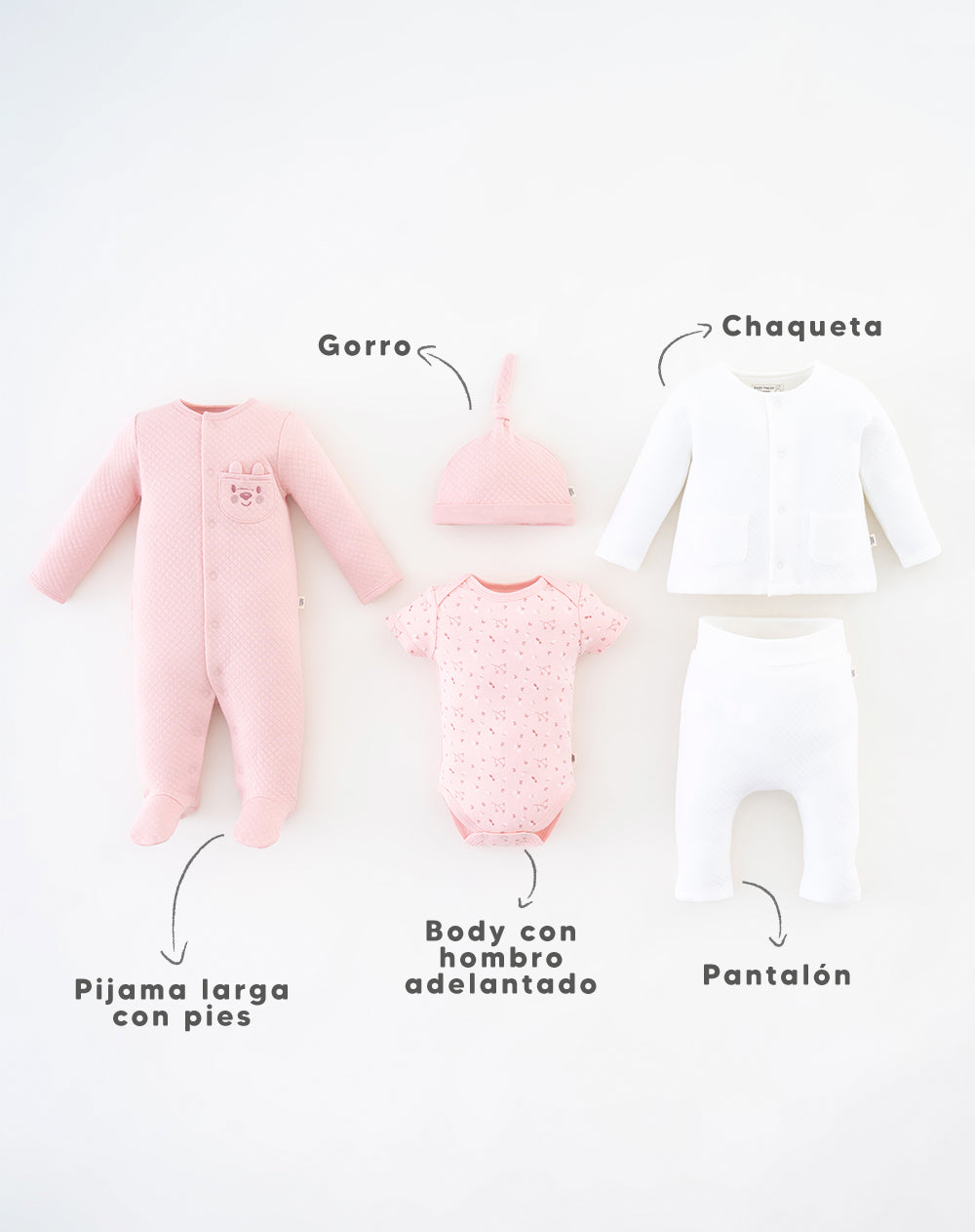 Set Babyfresh Recién Nacido Algodón para Bebé Niña
