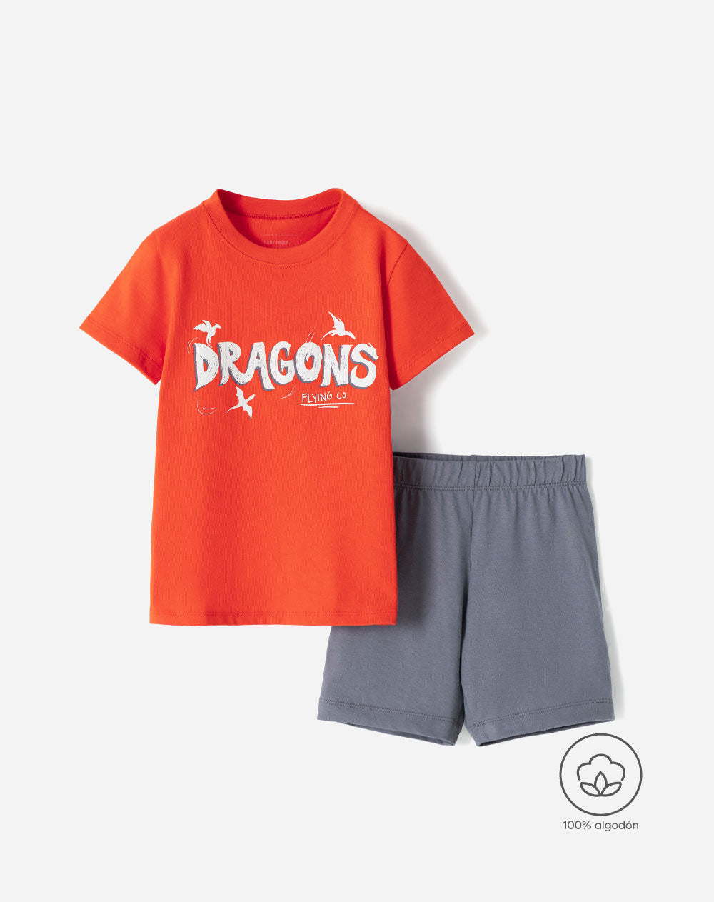 Pijama Babyfresh Camiseta y Short de Algodón para Niño