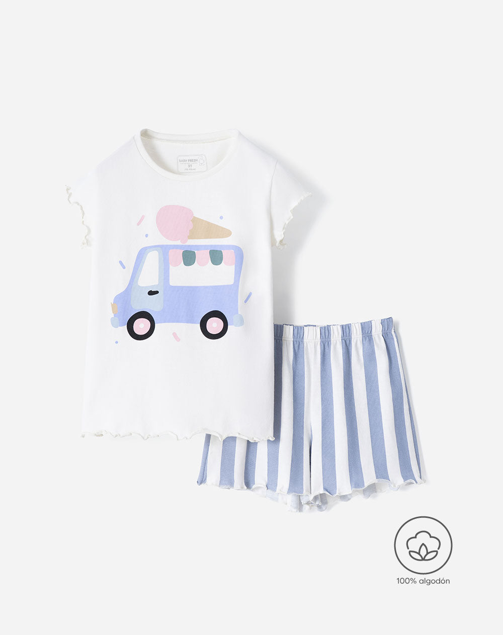 Pijama Babyfresh Camiseta y Short para Niña