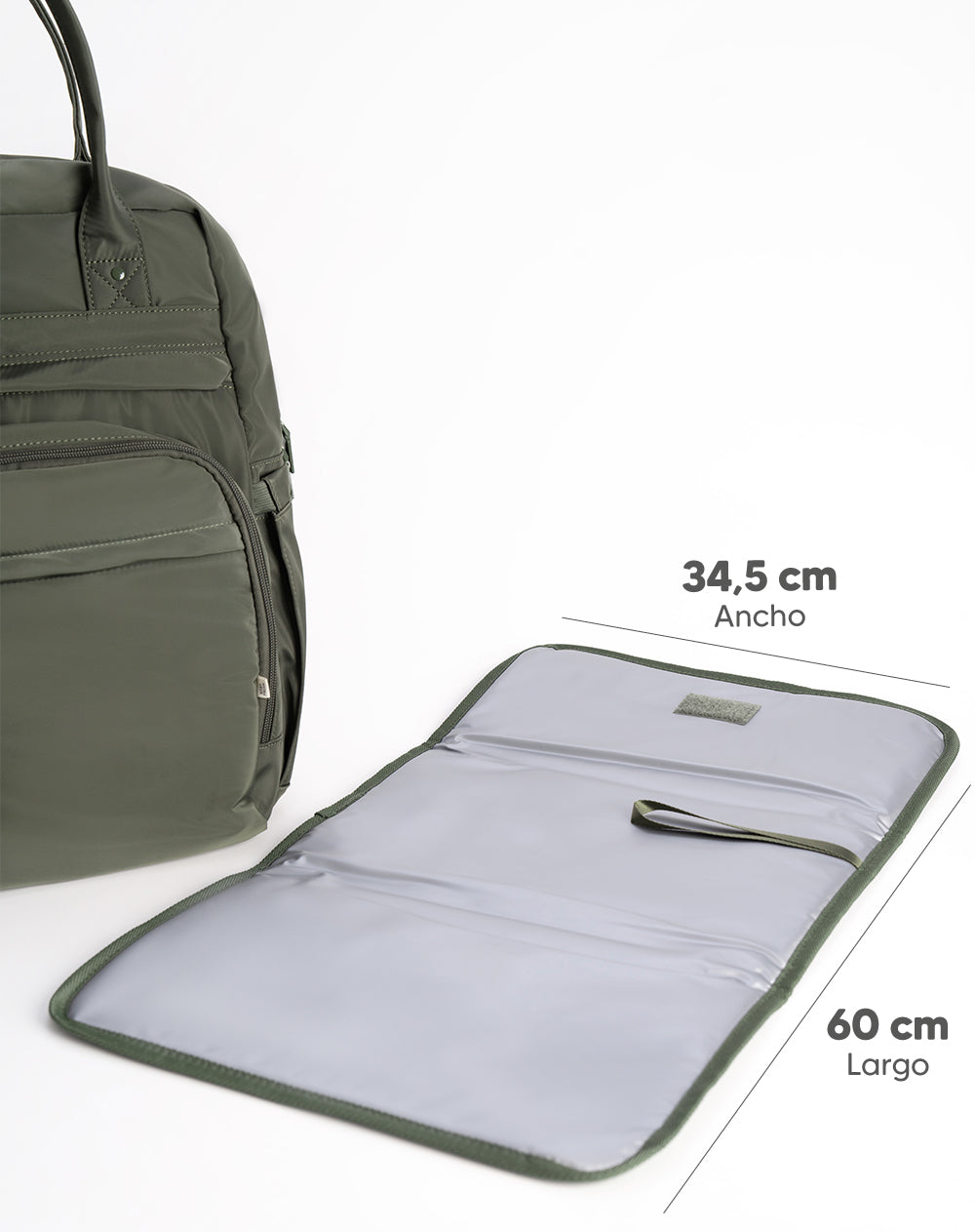 Babyfresh Pañalera Tipo Morral con Cambiador Verde
