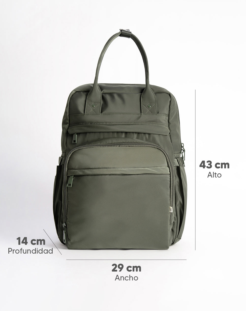 Babyfresh Pañalera Tipo Morral con Cambiador Verde