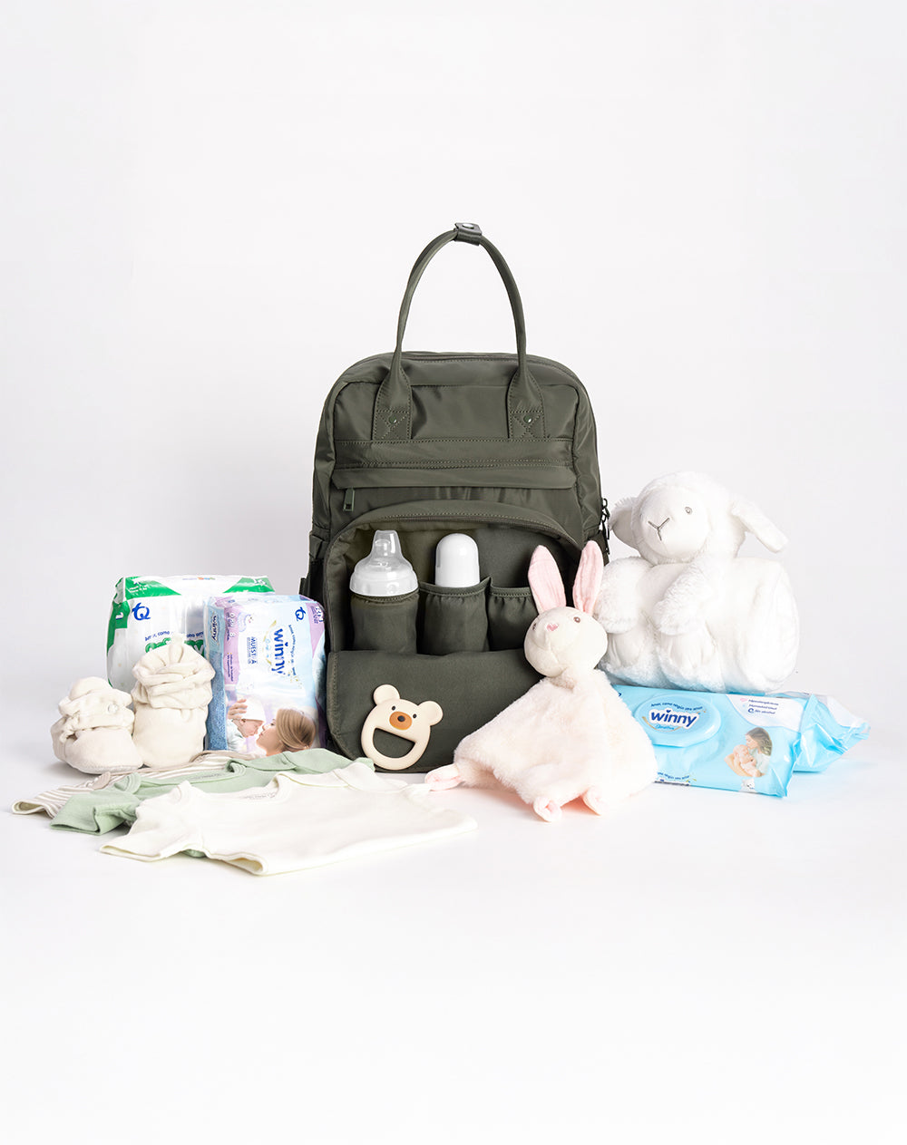 Babyfresh Pañalera Tipo Morral con Cambiador Verde