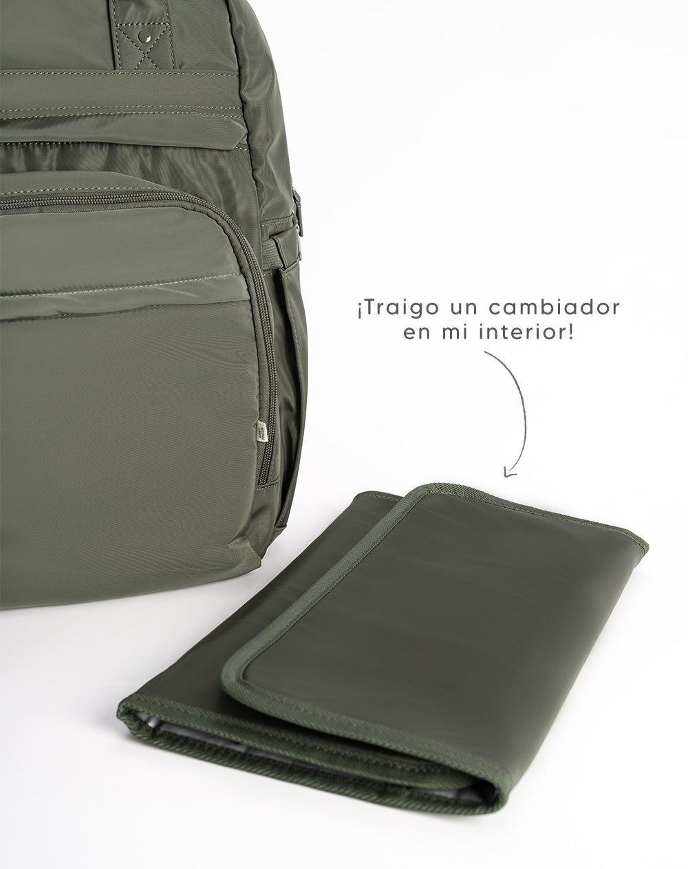 Babyfresh Pañalera Tipo Morral con Cambiador Verde