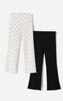 Leggings Babyfresh Pack x2 Tiro Alto Rib Surtido para Niña