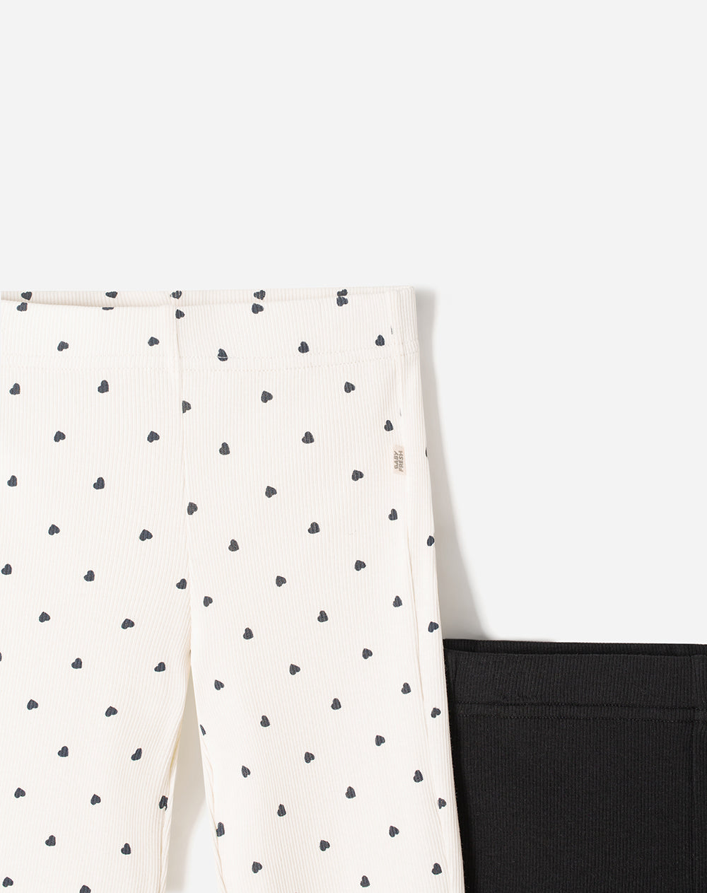 Leggings Babyfresh Pack x2 Tiro Alto Rib Surtido para Niña