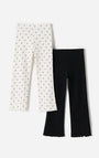 Leggings Babyfresh Pack x2 Tiro Alto Rib Surtido para Niña