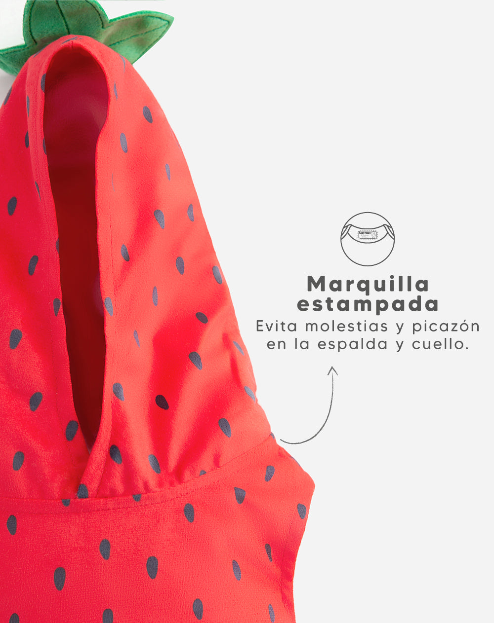 Body Disfraz Babyfresh Halloween Fresa para Bebé Unisex