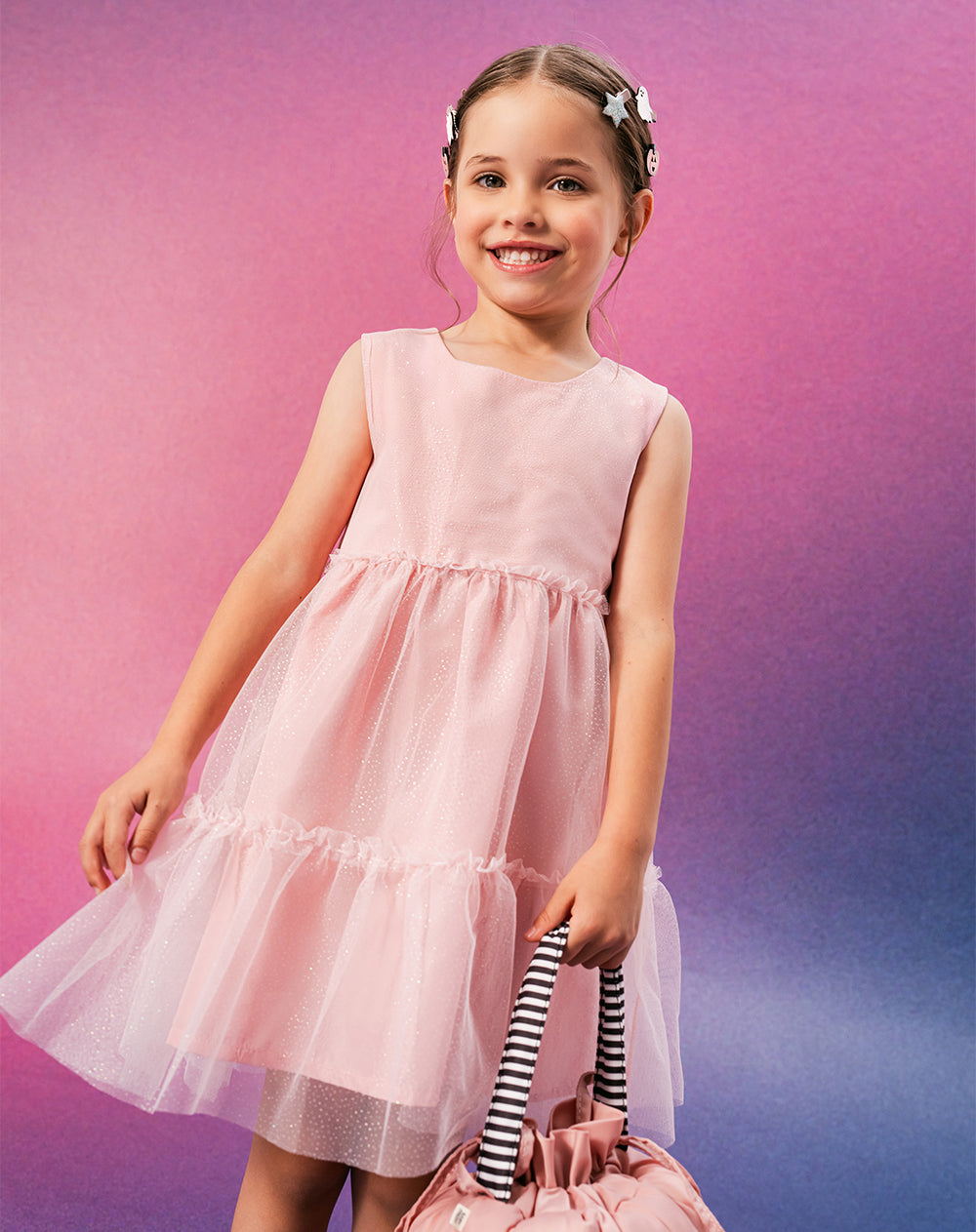 Vestido Babyfresh Midi Tull Brillos para Niña