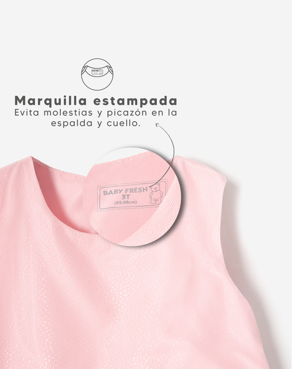 Vestido Babyfresh Midi Tull Brillos para Niña