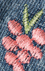 Jean Babyfresh Regular Bordado Índigo Bebé Niña