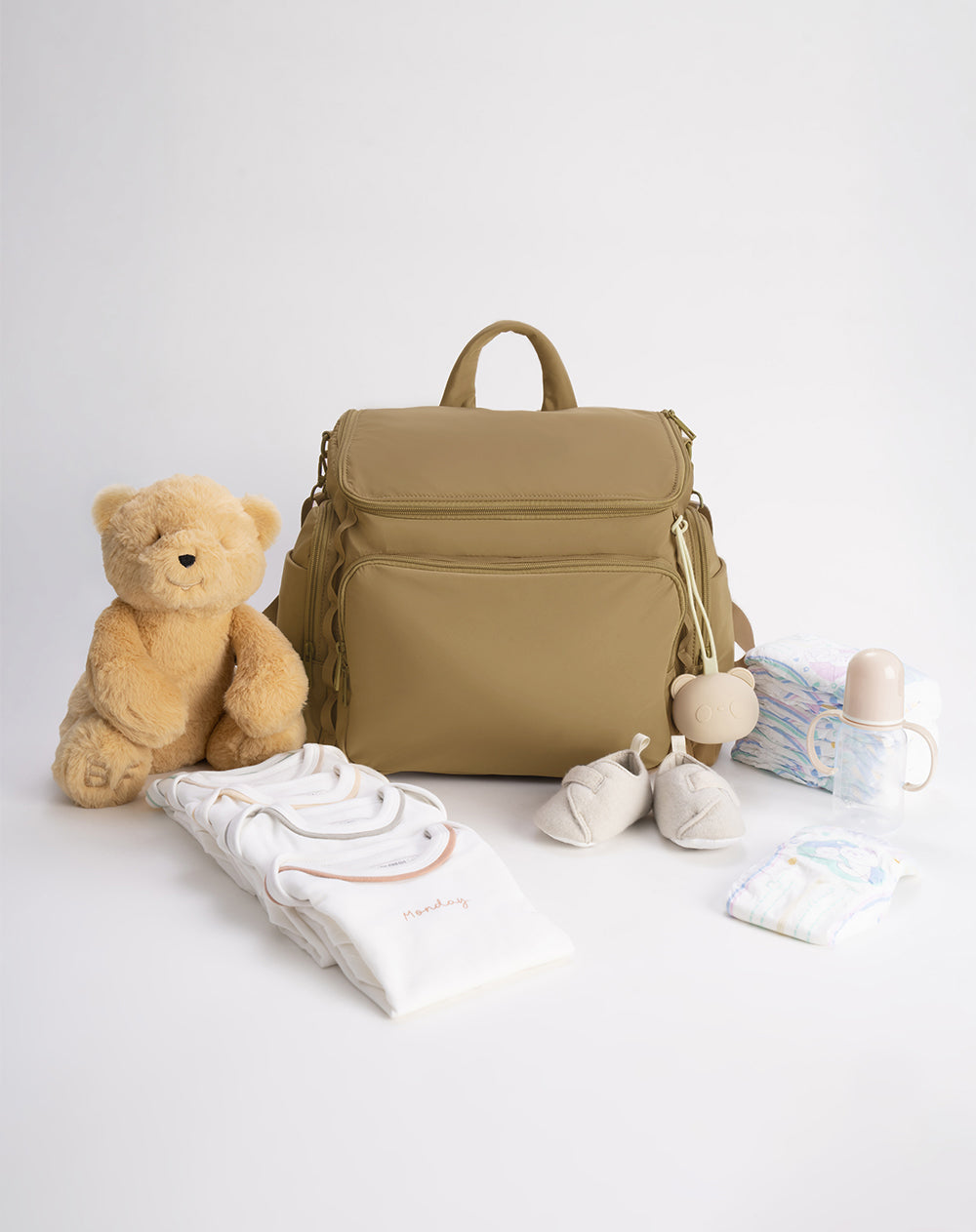 Babyfresh Pañalera con Correas para Coche Unisex