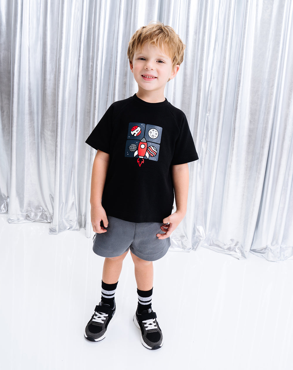 Conjunto Babyfresh Camiseta y Bermuda Algodón para Niño
