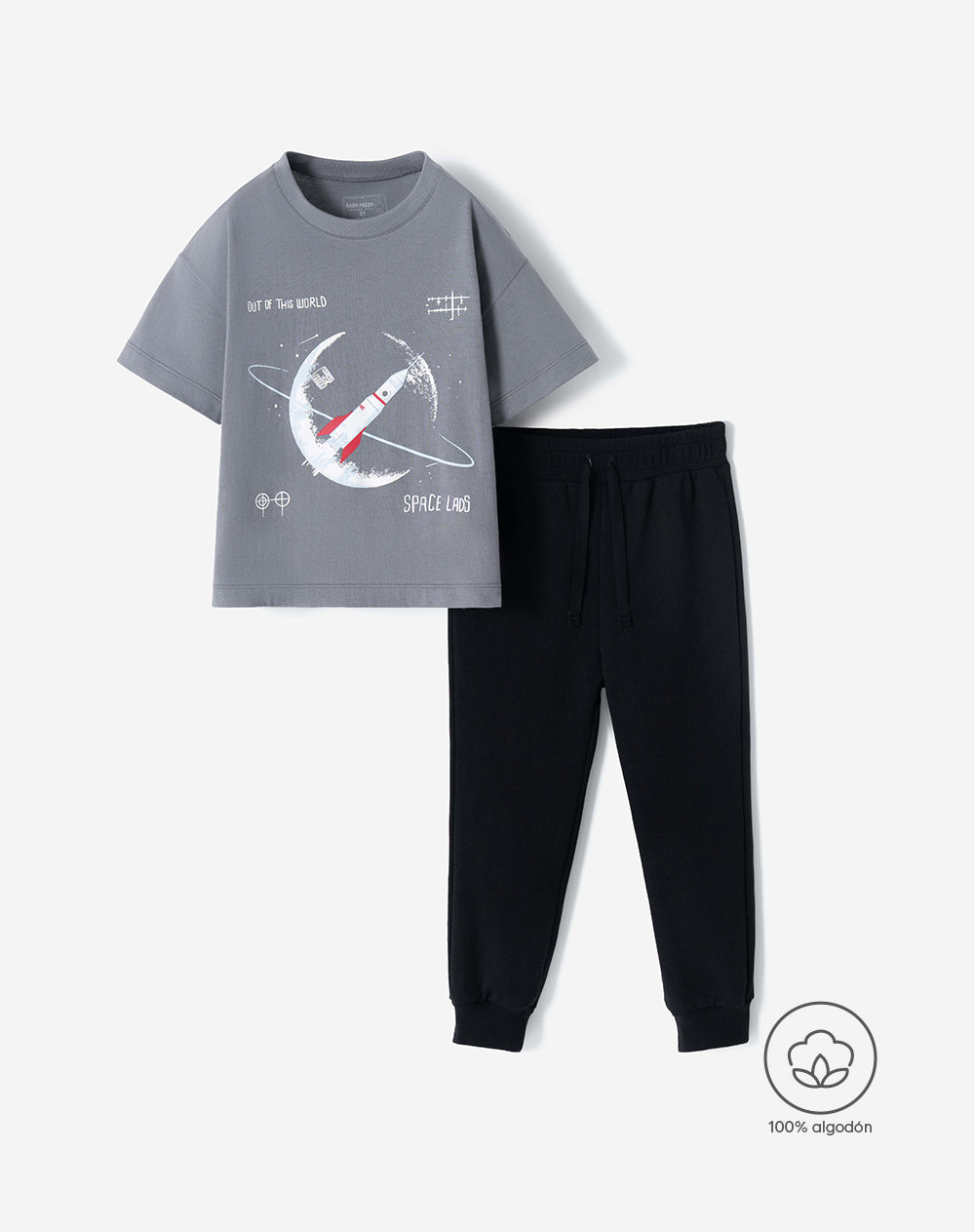 Conjunto Babyfresh Camiseta y Pantalón Algodón para Niño