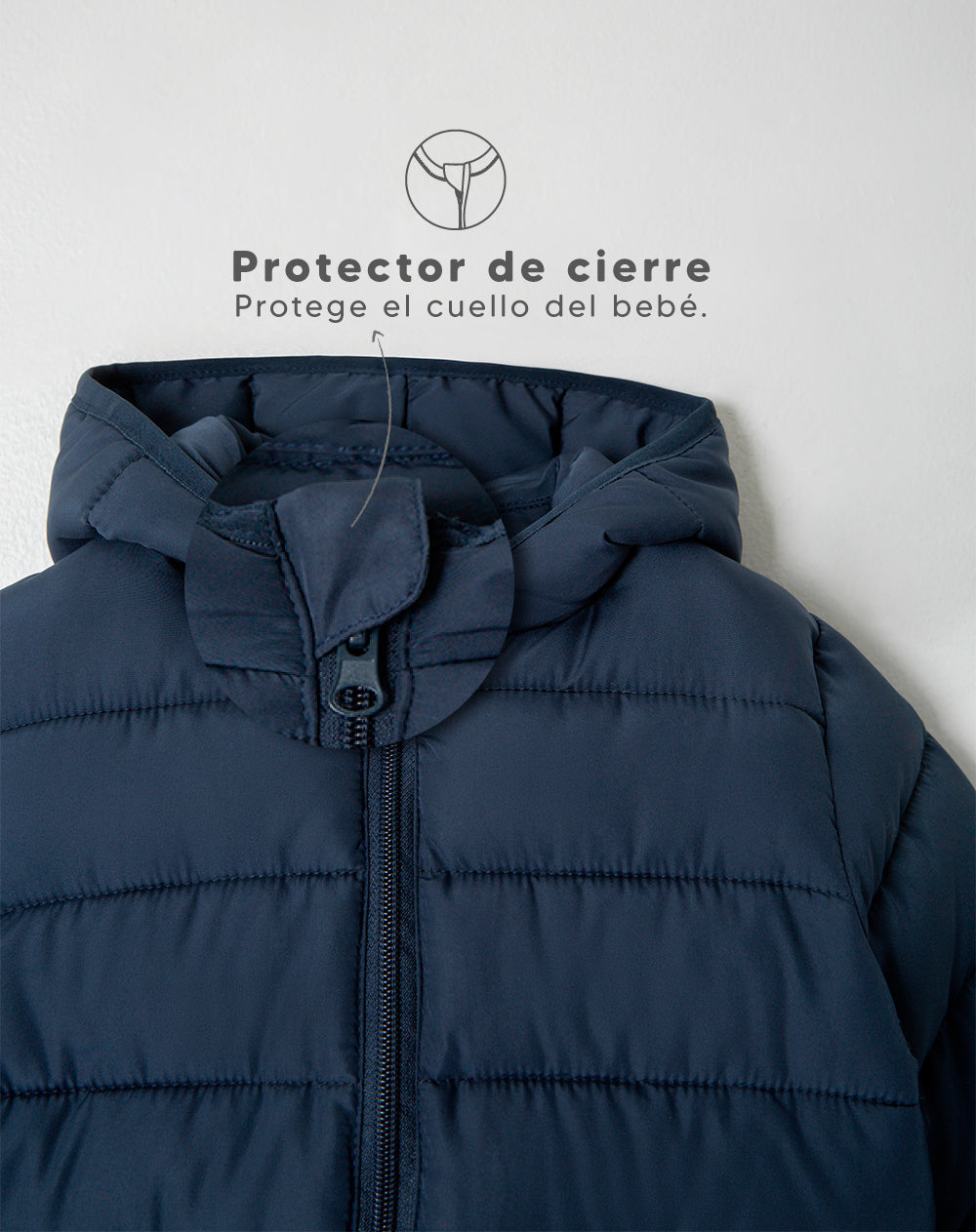Chaqueta Babyfresh Regular Acolchada Azul para Niño