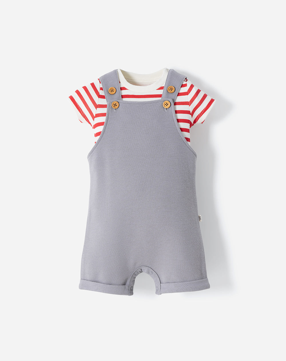 Conjunto Babyfresh Body y Overol Corto para Bebé Niño