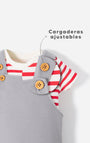 Conjunto Babyfresh Body y Overol Corto para Bebé Niño