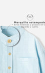 Camisa Manga Larga Babyfresh Algodón Azul para Niño