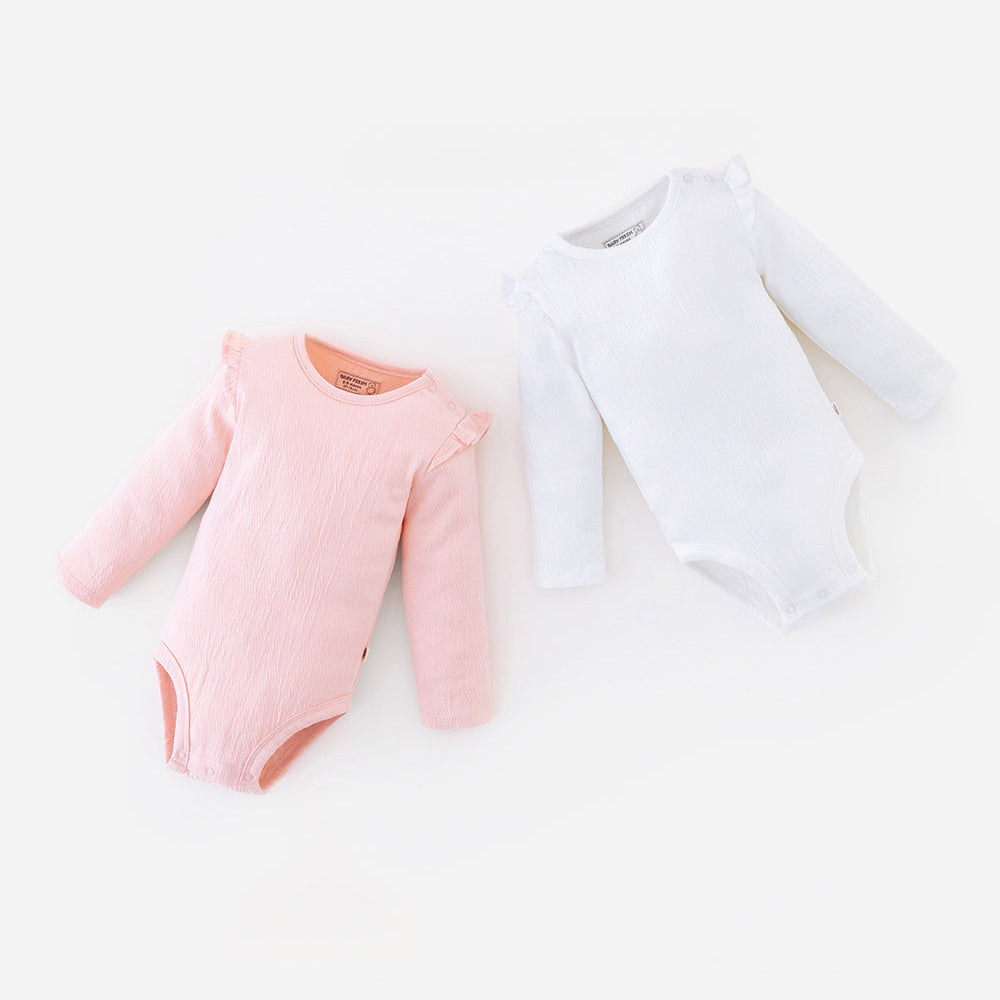 Body Babyfresh Manga Larga Algodón x2 Unidades para Niña