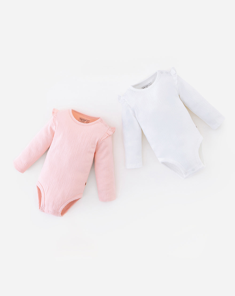 Body Babyfresh Manga Larga Algodón x2 Unidades para Niña