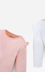 Body Babyfresh Manga Larga Algodón x2 Unidades para Niña