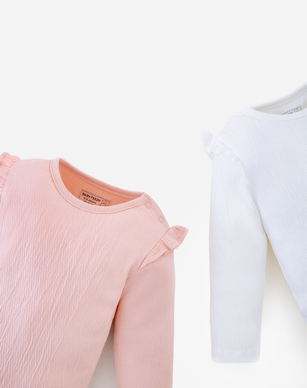 Body Babyfresh Manga Larga Algodón x2 Unidades para Niña