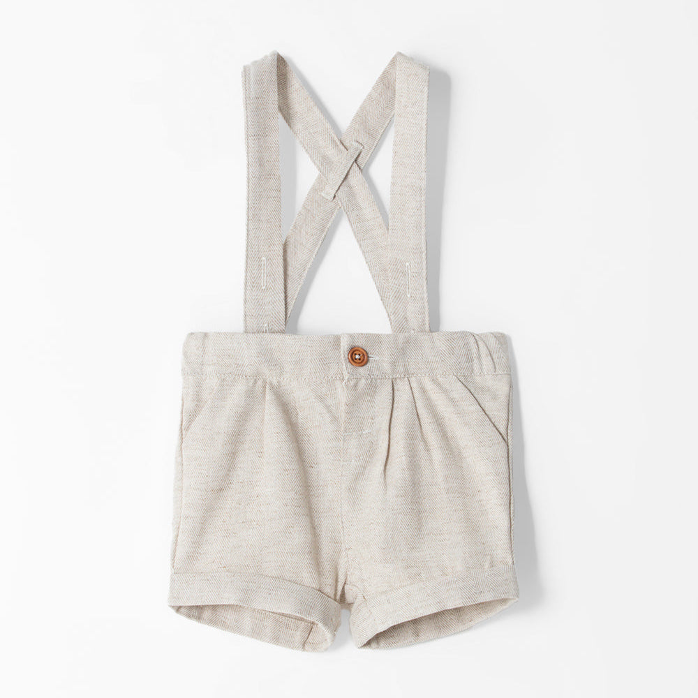 Bermuda Babyfresh Cargaderas Lino para Bebé Niño