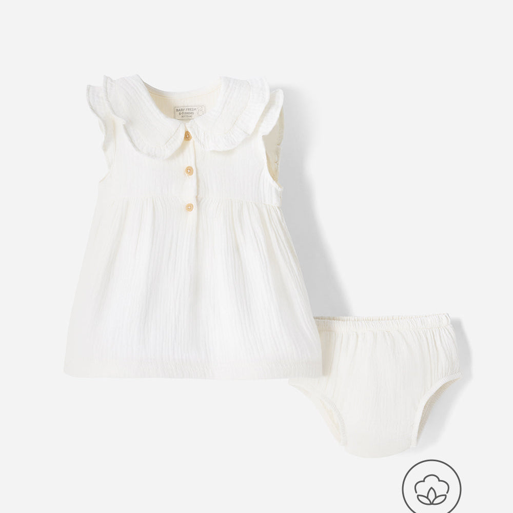 Conjunto Babyfresh Vestido y Bloomer para Bebé Niña