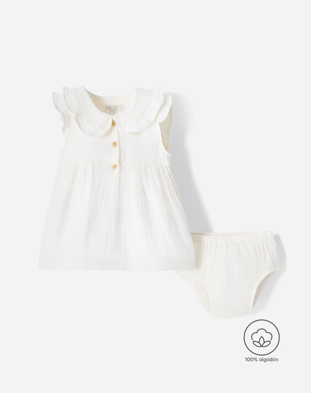 Conjunto Babyfresh Vestido y Bloomer para Bebé Niña