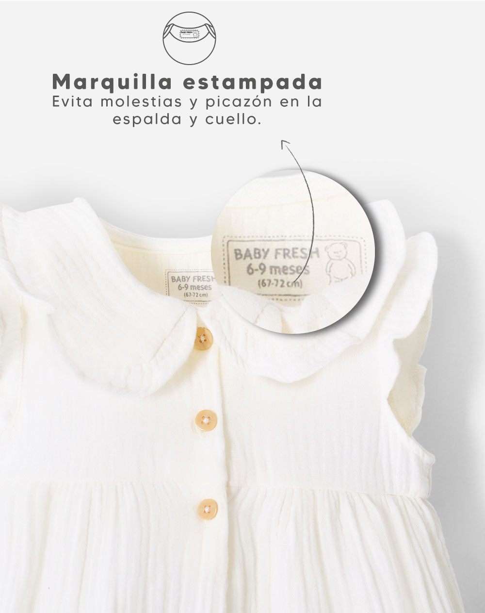 Conjunto Babyfresh Vestido y Bloomer para Bebé Niña